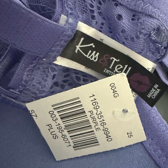 Kiss & Tell SZ 42D Purple lace bra - Picture 3 of 3